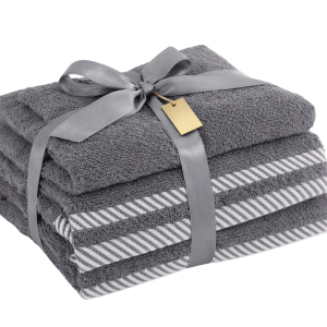 Accent Collection 3-Piece Towel Set - 100% Cotton - Gift Pack